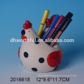 2016 most popular chicken shaped ceramic pen holder,decorative pen holder